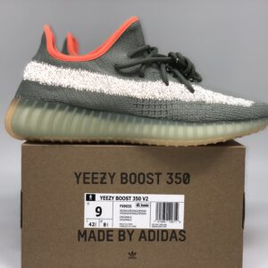 Adidas Yeezy Boost 350 V2 Grey Orange Casual Sneakers