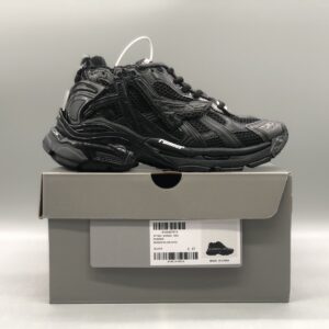 Balenciaga Runner All Black Mesh Chunky Technical Sneakers