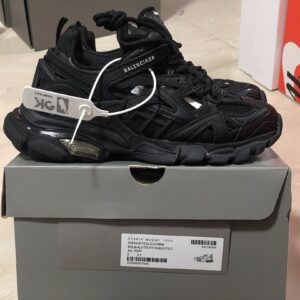Balenciaga Track 2 All Black Mesh Chunky Unisex Dad Sneakers