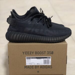 Adidas YEEZY Boost 350 V2 Mono Black All-Black Breathable Sneakers