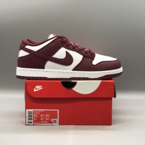Nike Dunk Low Wine Red White Casual Skate Sneakers