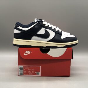 Nike Dunk Low Vintage Navy Casual Skate Shoes