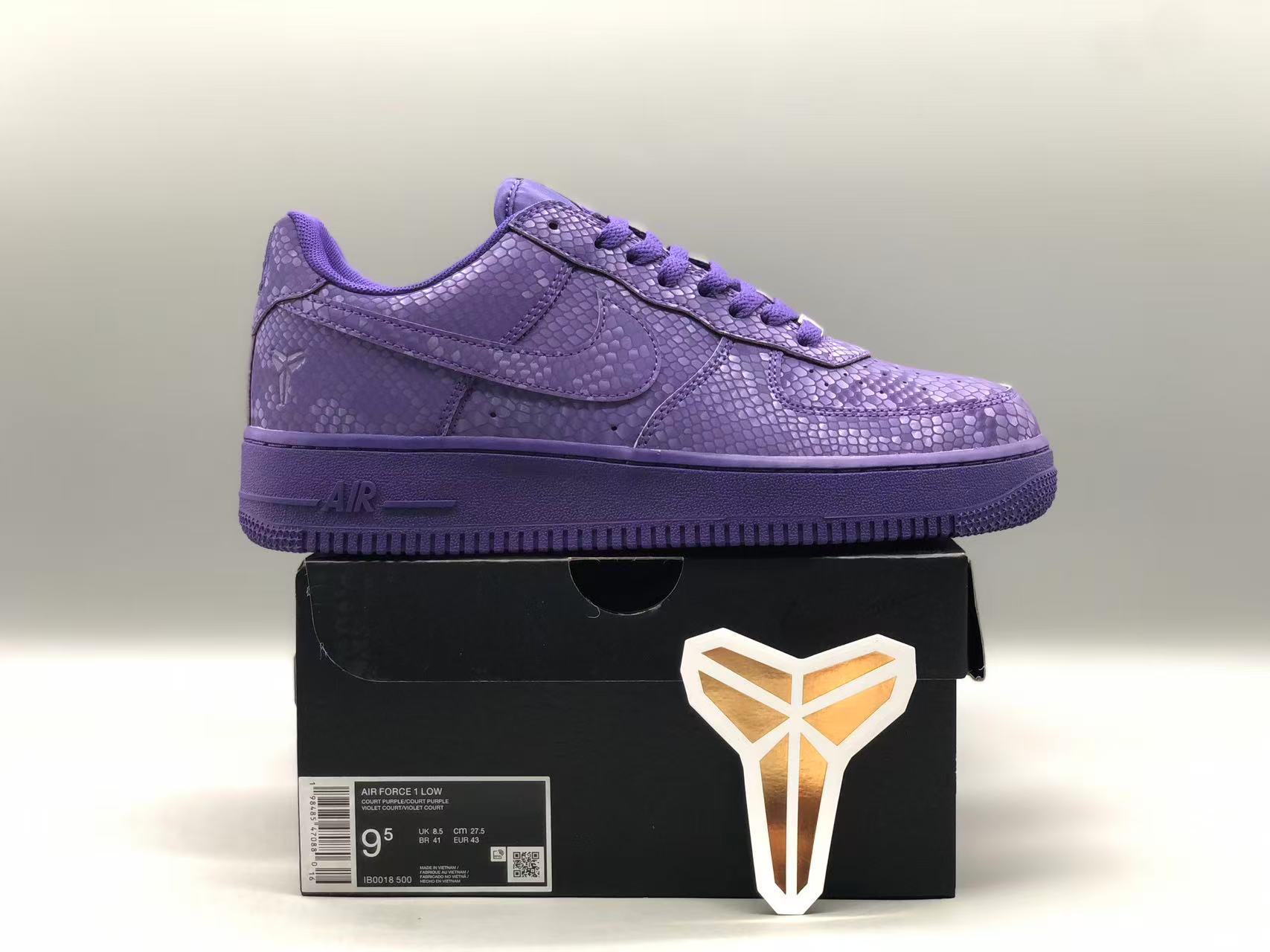 Nike Air Force 1 Low Kobe Forever Purple Scales Sneakers