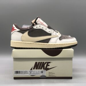 Air Jordan 1 Low Travis Scott Reverse Mocha Casual Skate Sneakers