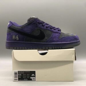 Supreme × Nike SB Dunk Low Grey‑Purple Street